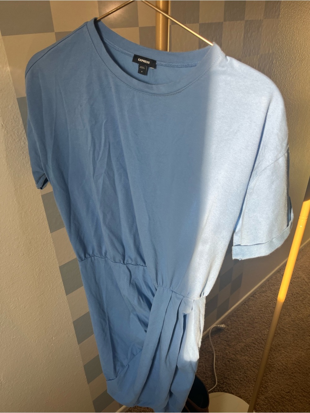 Express Women’s Light Blue T-Shirt Dress